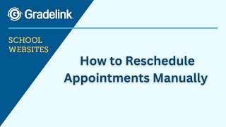 How to Reschedule Appointments Manually 📅 [upl. by Fridlund]