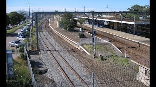 Pacific National freight trains at Broadmeadow NSW [upl. by Adnovaj]