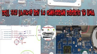 Dell 3521 LA9104P Rev 10 Conversion Discrete To Uma [upl. by Luca]