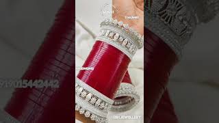 Adorning my wrists with love and tradition Bridalwear SilverChoora BridalJewelry karvachauth2024 [upl. by Joelly]