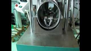 Hydraulic Press Machine For Making TElements On Flue Pipes [upl. by Yemerej]