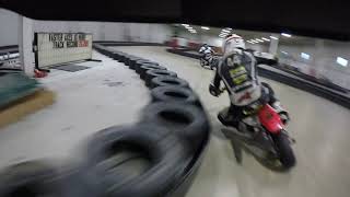 Honda CRF150R Indoor Supermoto with Super Carl Soltisz amp GLSM [upl. by Ettezyl]