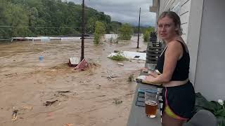 Flooding in Asheville North Carolina [upl. by Aleetha]