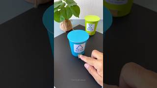 How to make Easy Origami Paper Dustbin DIY Paper Trash Bin dustbin kaise banate hai The Craft ideas [upl. by Ancell577]