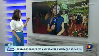 Festa das Flores está aberta para visitação até as 21h [upl. by Ivens]