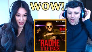 Radhe Title Track REACTION  Radhe  Your Most Wanted Bhai  Salman Khan amp Disha Patani [upl. by Anairad]