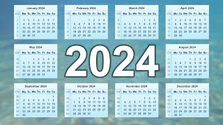 Calendar 2024 [upl. by Tremain]