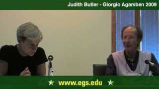 Judith Butler and Giorgio Agamben Eichmann Law and Justice 2009 57 [upl. by Syhr]