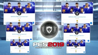 3 RAIO BOLA PRETA BARCELONA Club Selection PES 2019 MOBILE [upl. by Adni68]