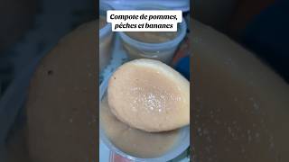 Compote de pomme pêche et banane pour bébé 4 mois et plus compote food shorts bebe [upl. by Itida669]