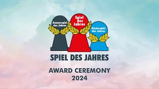 Award Ceremony Spiel des Jahres 2024 [upl. by Eillod374]