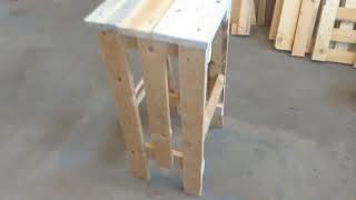 PALLET BARSTOOLS Making barstools from pallets palletfurniture barstools [upl. by Fausta]