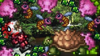 CHLOROPHYTE in the JUNGLE Terraria Calamity Mod 66 [upl. by Ahtebbat]