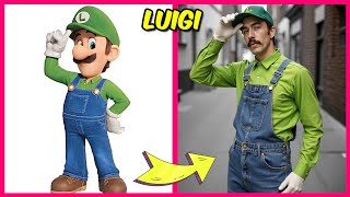 How The Super Mario Bros Movie Look In Real Life  Guess The Voice Quiz  Favorite Things  Luigi [upl. by Ardni]