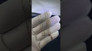 Custom Made Cartier Diamants Legers Necklace 18K Yellow Gold With Diamond [upl. by Alyehs]