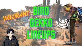 BIND  GEKKO POST PLANT MOSH LINEUPS New  GEKKO LINEUPS  Gekko Mosh Pit Bind  VALORANT [upl. by Lauro430]