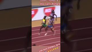 Sha’Carri Does It Again USA Olympics paris hiphop chicago millionaire sports trackandfield [upl. by Dorree540]