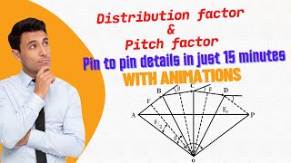 pitch factor and distribution factor in alternator [upl. by Kelda]