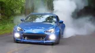 Supercharged BRZ closed course burnout [upl. by Neu]