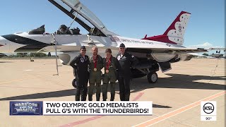 Two Utah Olympians experience ride of a lifetime with Air Force Thunderbirds [upl. by Lyle]