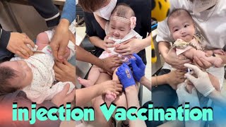 Cute Baby Girl Crying 💉newborn injection 😭 Vaccination [upl. by Jimmy]