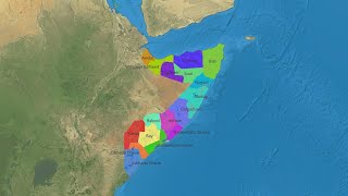 Population distribution in Somalia 1950  2022 [upl. by Eeramit]