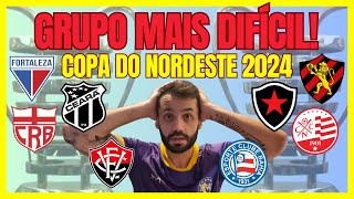 GRUPOS DA COPA DO NORDESTE 2024 DEFINIDOS GRUPO A ESTÁ MUITO MAIS DIFÍCIL [upl. by Netsyrk719]