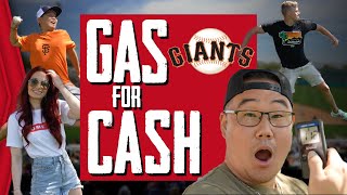 GAS FOR CASH at San Francisco Giants w Rachel Luba [upl. by Nicky973]