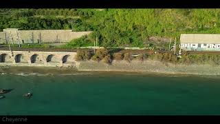 10 Novembre 2024 spiaggia Calandre Ventimiglia cinematic 4k [upl. by Yenduhc]