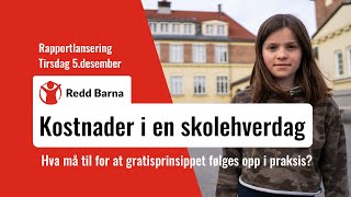 Kostnader i en skolehverdag – rapportlansering 05122023 [upl. by Araet]