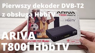 Ariva T800i HbbTV  czyli pierwszy tuner DVBT2 z obsługą telewizji hybrydowej HbbTV [upl. by Aerdnahs506]