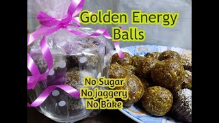 Joint Pain Relief Golden Energy Bites  Energy Bites Gift Recipe by Nabahats Kitchen [upl. by Akenom]