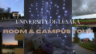 UNIVERSITY OF LUSAKA ROOM amp CAMPUS TOUR let me show you around   ITS MISO [upl. by Acsot563]