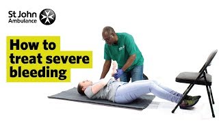 How to Treat Severe Bleeding  First Aid Training  St John Ambulance [upl. by Rihaz]