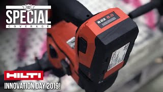 NEW Hilti 22V Batteries 4Ah and 8Ah 22V Batteries with 21700 Cells  Hilti Innovation Day 2019 [upl. by Bever392]