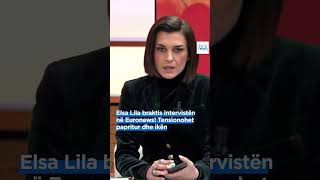 Elsa Lila braktis intervistën në Euronews Tensionohet papritur dhe ikën… [upl. by Haggerty298]