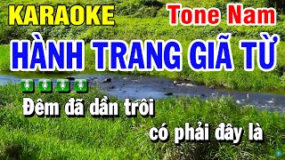 Karaoke Hành Trang Giã Từ Nhạc Sống Tone Nam  Huỳnh Lê [upl. by Perlis]