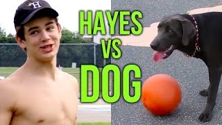 Hayes Grier Dog Fetch Fail [upl. by Assiralc]