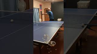 This is a low bouncing long pimple rubber table tennis serve [upl. by Napra]