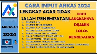 CARA INPUT RKAS TAHUN 2024  INPUT KERTAS KERJA  PART 1 [upl. by Dirrej643]