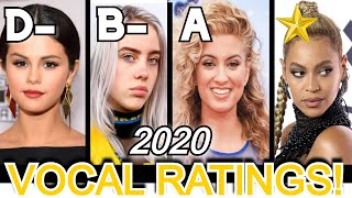 FEMALE SINGERS  quotVOCAL RATINGS 2020 [upl. by Boar147]