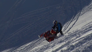 How to Sidehill in Hard Snow On a Snowmobile – Riding Tip [upl. by Vlada432]