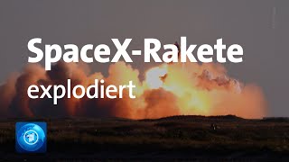 SpaceXRakete explodiert bei Landung [upl. by Notnats]