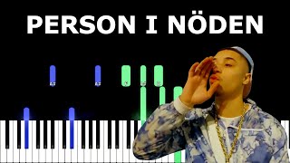 PERSON I NÖDEN  ADAAM  Piano Tutorial [upl. by Aneehsat973]