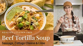 EASY GlutenFree Panera Beef Tortilla Soup Recipe [upl. by Aidyn557]