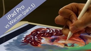 iPad Pro vs Wacom  lavis des illustrateurs graphistes Part 1 [upl. by Nylitsirk]