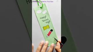 Bookmark card making  Teacher’s Day bookmark  Teacher’s Day card  shorts youtubeshorts diy [upl. by Amees]