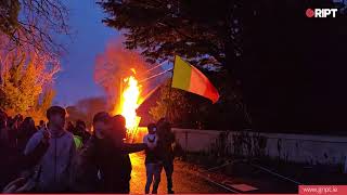 Newtownmountkennedy as a local protest opposed to immigration centre clash with gardaí pepper spray [upl. by Suraved]