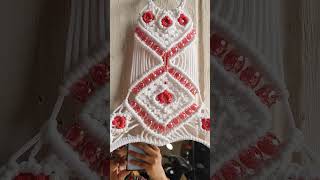 New macrame heart shape mirror full tutorial available on my YouTube channel [upl. by Yenaffit]