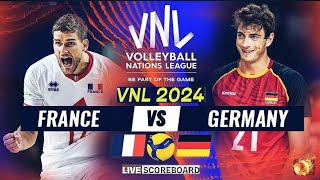 VNL LIVE │ FRANCE vs GERMANY Live Score Update Today Match VNL 2024 FIVB VOLLEYBALL NATIONS LEAGUE [upl. by Beth]